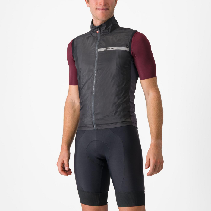 Vesta de vant Castelli Squadra Stretch, pt barbati, negru deschis/gri inchis, XXL [3]