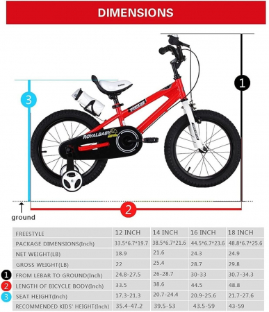Bicicleta RoyalBaby Freestyle 14'' Red [4]