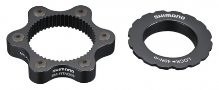 Adaptoare pentru frane - Adaptor disc Shimano SM-RTAD05, de la 6 suruburi la Center Lock