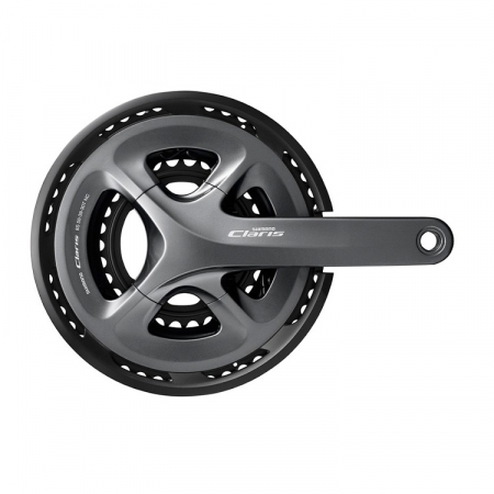 Angrenaje pedaliere - Angrenaj pedalier Shimano Claris FC-R2030 50x39x30T brate 170mm 3x8 vit fara BB cu CG