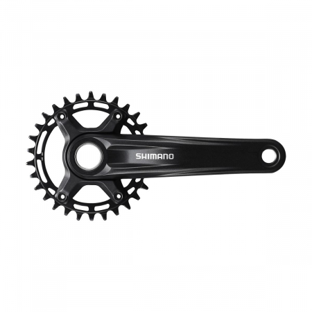 Angrenaje pedaliere - Angrenaj pedalier Shimano Deore FC-MT510-1, 1x12 viteze, Hollowtech II, fara aparatoare lant, brate 170mm, fara BB, Negru, 30T