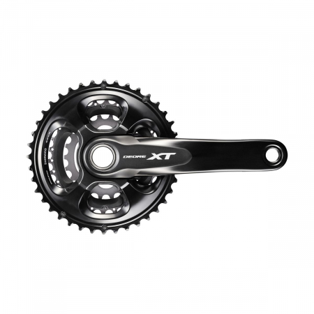Angrenaje, foi si brate pedaliere - Angrenaj pedalier Shimano Deore XT FC-M8000-3, 3x11 vit, brate 165mm, fara BB, 40/30/22T