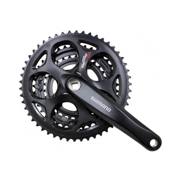 Angrenaje pedaliere - Angrenaj pedalier Shimano FC-A073, 7/8 vit, ax patrat, brate 170mm, 50/39/20T, neambalat