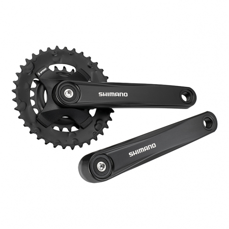 Angrenaj pedalier Shimano FC-MT101-B2, 2x9 vit, brate 170mm, fara CG, 36x22T [2]