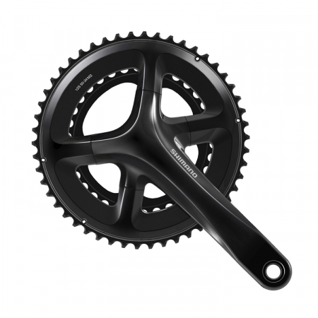 Angrenaje pedaliere - Angrenaj pedalier Shimano FC-RS520, 2x12 vit, brate 170mm, fara BB, 50x34T, neambalat