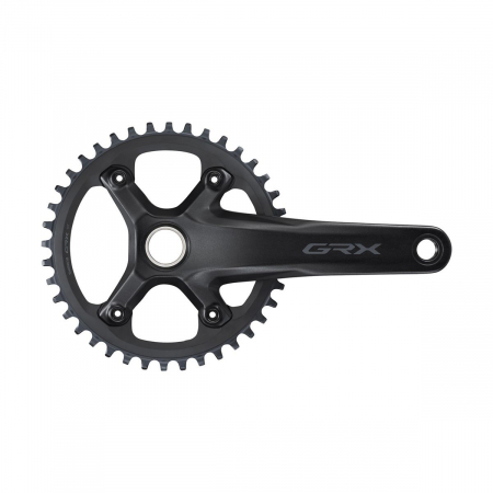 Angrenaje pedaliere - Angrenaj pedalier Shimano GRX FC-RX600, 1x11 viteze, Hollowtech II, fara aparatoare lant, brate 172.5mm, fara BB, 40T