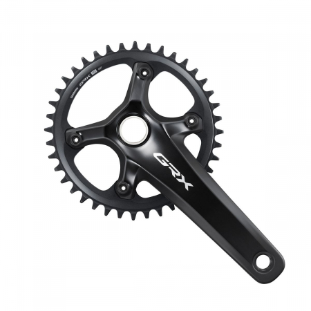 Angrenaje pedaliere - Angrenaj pedalier Shimano GRX FC-RX820-1, 1x12 viteze, Hollowtech II, fara aparatoare lant, brate 170mm, fara BB, 40T
