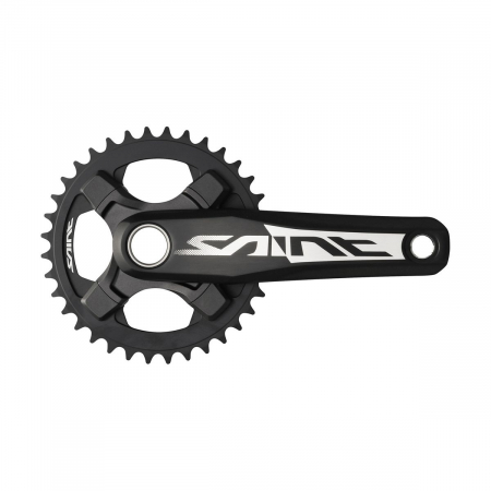 Angrenaje pedaliere - Angrenaj pedalier Shimano Saint FC-M825, 1x10 viteze, Hollowtech II, fara bash guard, brate 165mm, cu BB 83mm, fara TL-FC16 & FC32, 36T
