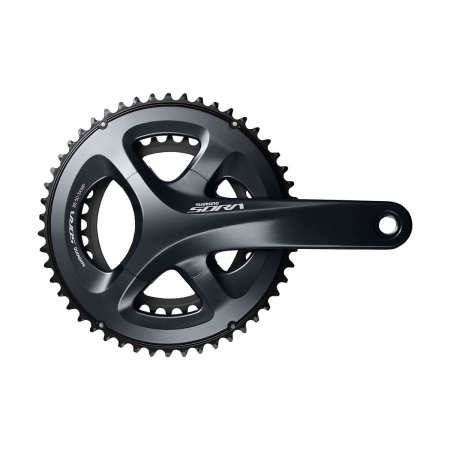 Piese biciclete - Angrenaj pedalier Shimano Sora FC-R3000, 2x9 viteze, Hollowtech II, fara aparatoare lant, brate 170mm, fara BB, 50x34T