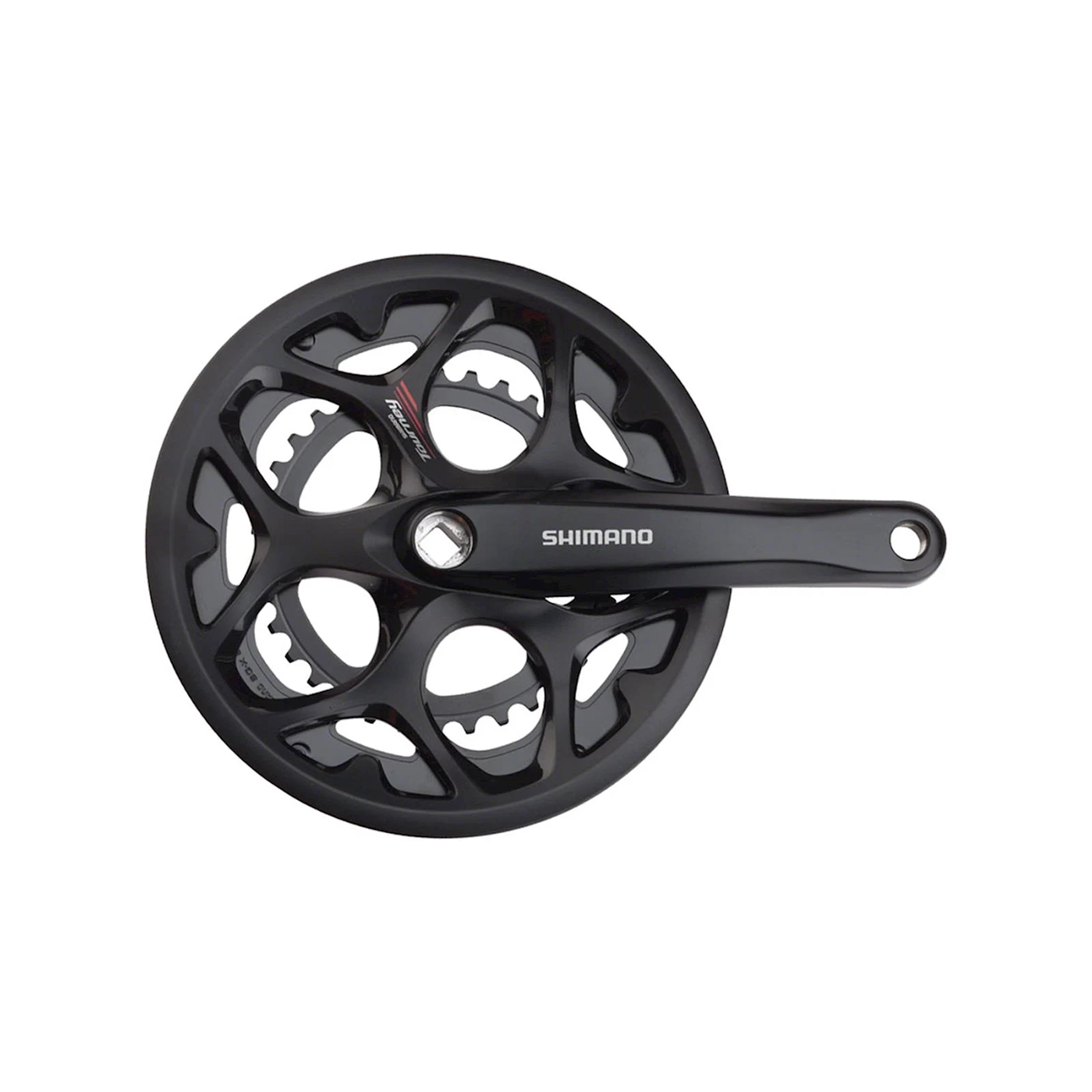 Angrenaje pedaliere - Angrenaj pedalier Shimano A050 FC-A070, 2x7/8 viteze, ax Patrat, cu aparatoare lant, brate 170mm, 50x34T
