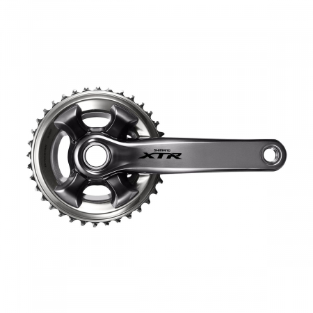 Piese biciclete - Angrenaj pedalier Shimano XTR FC-M9000-2, 2x11 vit, brate 170mm, fara BB, 38X28T