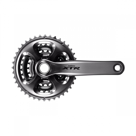 Angrenaje, foi si brate pedaliere - Angrenaj pedalier Shimano XTR FC-M9020-3, 3x11 viteze, Hollowtech II, fara aparatoare lant, brate 170mm, fara BB, 40x30x22T