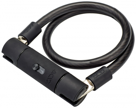 Antifurturi bicicleta - Antifurt Acid Cable Lock Corvid K65, 12x65mm, negru