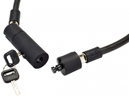 Antifurt Acid Cable Lock Corvid K65, 12x65mm, negru [2]