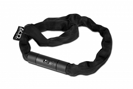 Antifurturi bicicleta - Antifurt Acid Chain Lock Corvid K120, 6x1200mm, negru