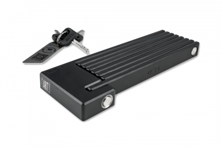 Antifurturi bicicleta - Antifurt Acid Folding Lock Rigid 120 Pure Black