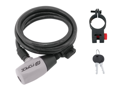 Antifurturi bicicleta - Antifurt Force Ron 120cm/8 mm negru