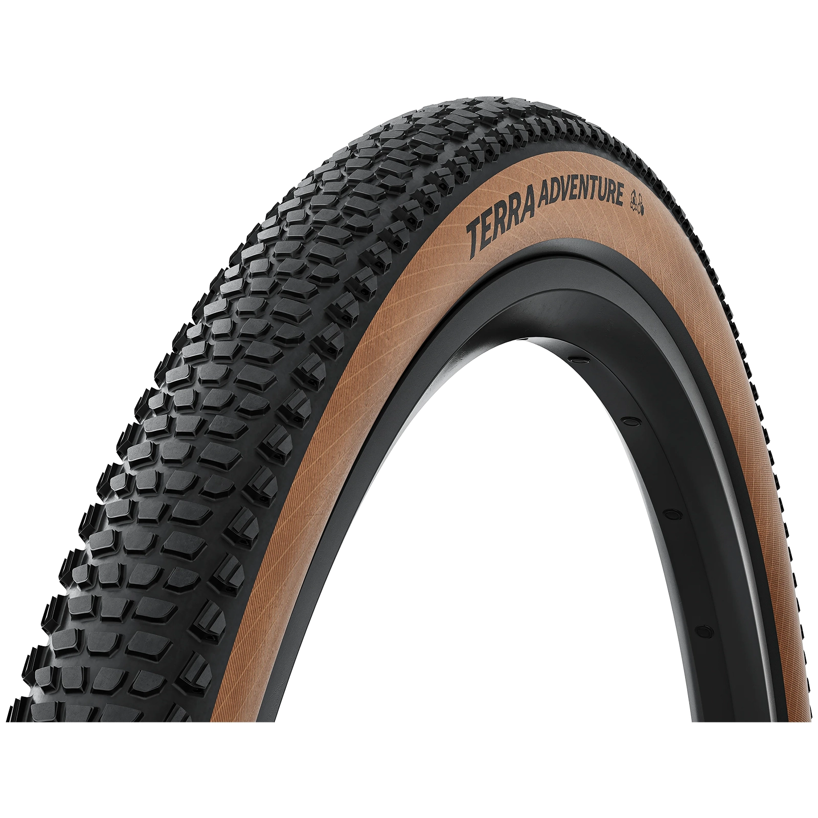 Cauciucuri bicicleta - Anvelope - Anvelopa pliabila Continental Terra Adventure 28", Tubeless Ready, negru/maro, 700x50C, 50-622