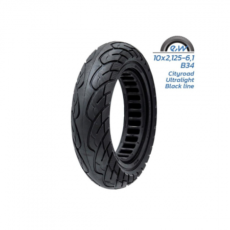 Anvelope trotinete electrice - Anvelopa plina trotineta 10x2.125 Black Line