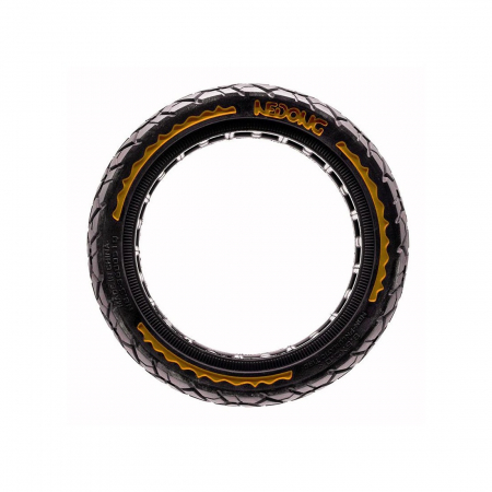 Anvelopa plina trotineta Nedong Ultra Light 8.5x2-6.1/B34 negru/galben [2]