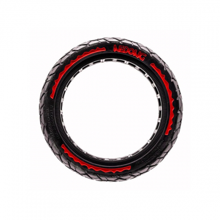 Anvelopa plina trotineta Nedong Ultra Light 8.5x2-6.1/B34 negru/rosu [2]