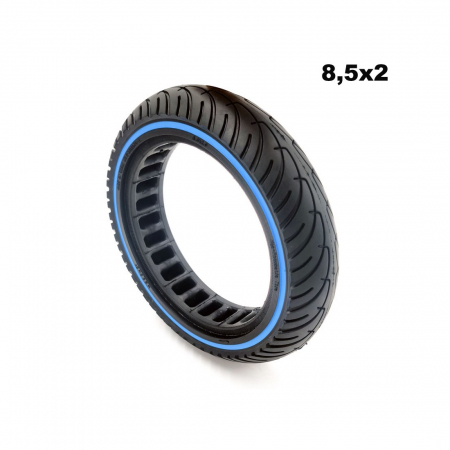 Anvelope trotinete electrice - Anvelopa plina trotineta Ultralight pentru Xiaomi 8.5×2.0 - Buline Albastre