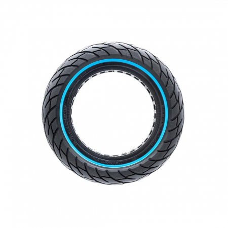 Anvelopa solida ultra-usoara 10x2.5 pentru jante 34mm Negru/Albastru [2]