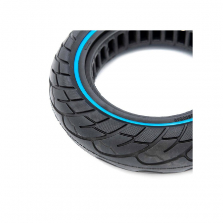Anvelopa solida ultra-usoara 10x2.5 pentru jante 34mm Negru/Albastru [3]