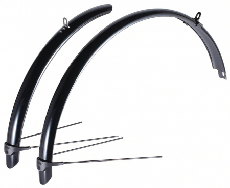Aparatori de noroi - Set aripi BBB BFD-40 FlexFender PP fata/spate 28 negre