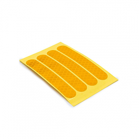 Trotinete, Piese trotinete, Skateboard - Autocolant reflectorizant galben pentru Max G30 - set 10 bucati