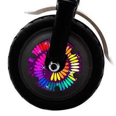 Accesorii trotinete electrice - Autocolant vinil roata fata (motor) pentru trotineta Xiaomi - Indian Color
