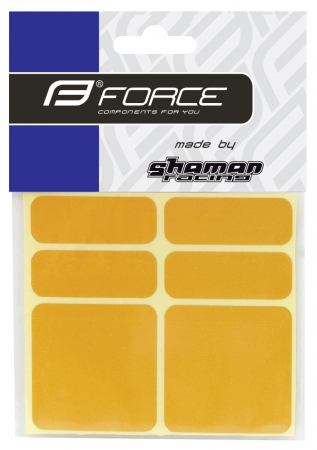 Reflectorizante - Autocolante reflectorizante Force, set 6 bucati, galben