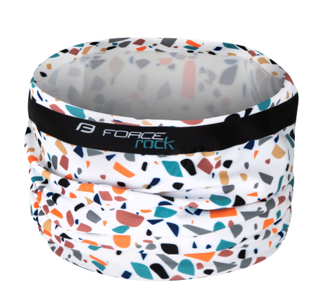 Imbracaminte ciclism - Bandana Force ROCK primavara/toamna, alb UNI