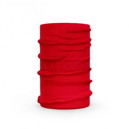 Imbracaminte ciclism - Bandana tubulara multifunctionala Castelli PRO Thermal, rosu, UNI