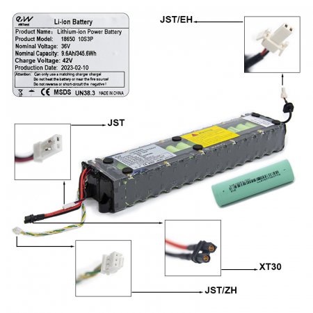 Componente electrice trotinete - Baterie trotineta electrica Xiaomi M365/1S/Essential/Mi3 9.6 Ah