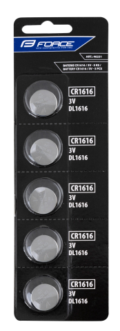 Accesorii - Baterii Force CR1616 3V 5 bucati