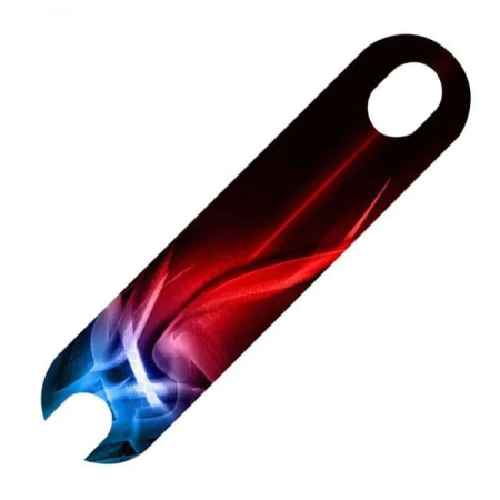 Trotinete, Piese trotinete, Skateboard - Baza antialunecare PVC pentru trotineta Xiaomi M365, Essential si 1S - Blue Flame Color
