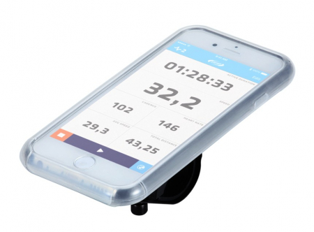 Suport telefon bicicleta si accesorii - Suport telefon BBB Smart Phone Patron BSM-03 iPhone 6 negru/gri