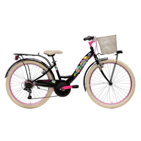 Biciclete - Bicicleta Adriatica Girl 20" Bimba 7V Neagra