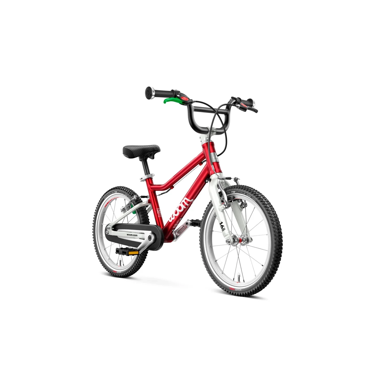 Bicicleta copii Woom 3, 16 inch, Rosu Anodizat [1]