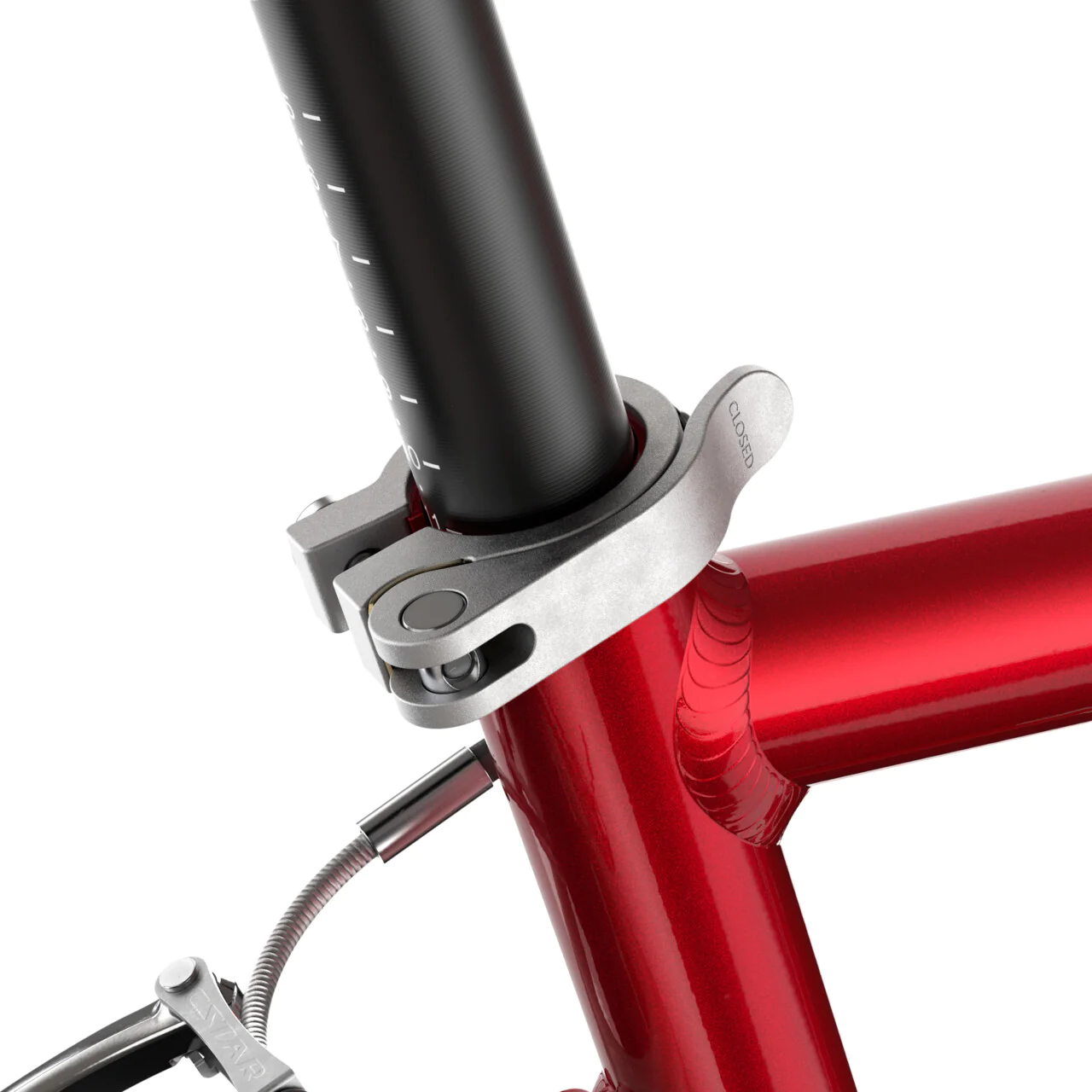Bicicleta copii Woom 3 Automagic, 16 inch, Rosu Anodizat [3]