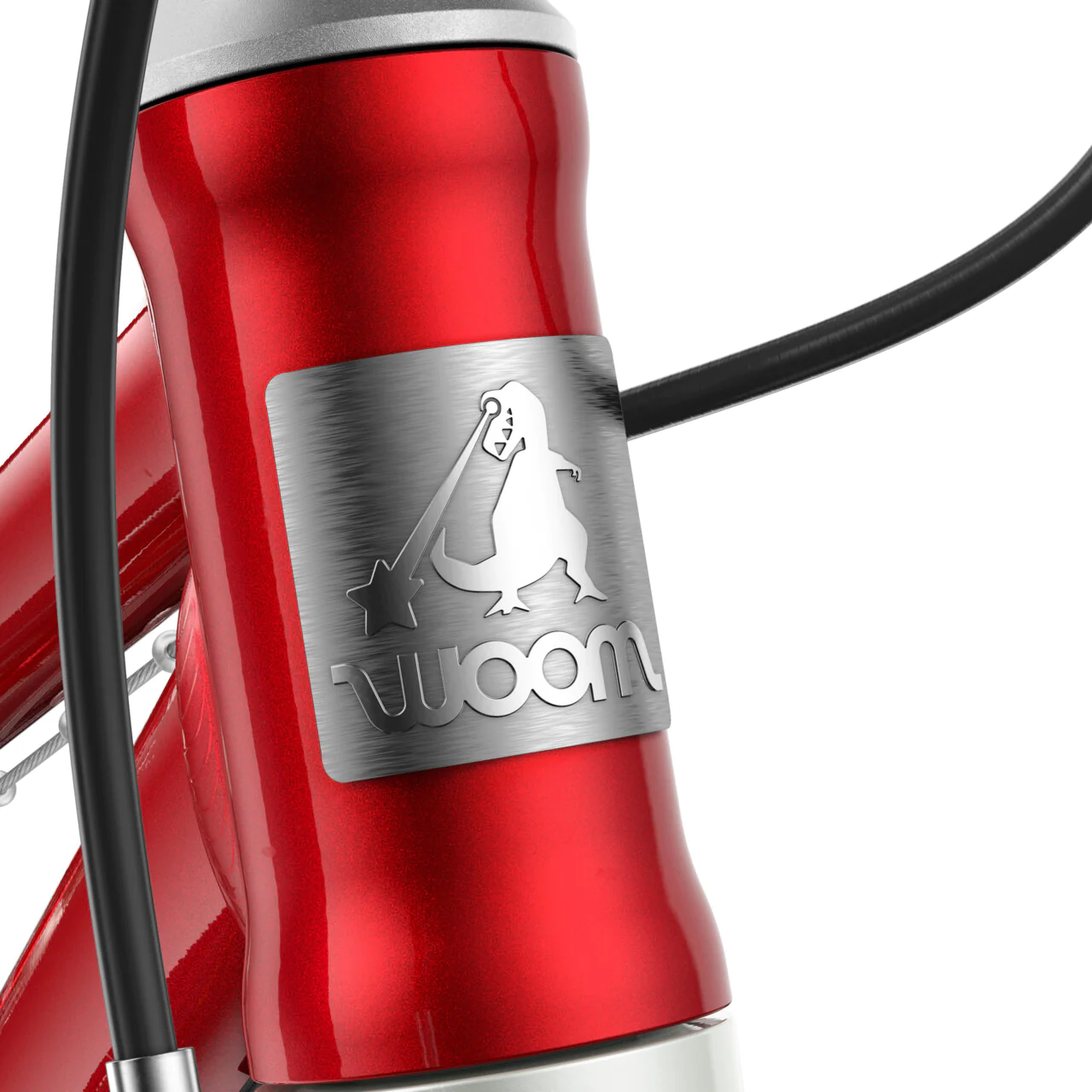 Bicicleta copii Woom 3 Automagic, 16 inch, Rosu Anodizat [4]