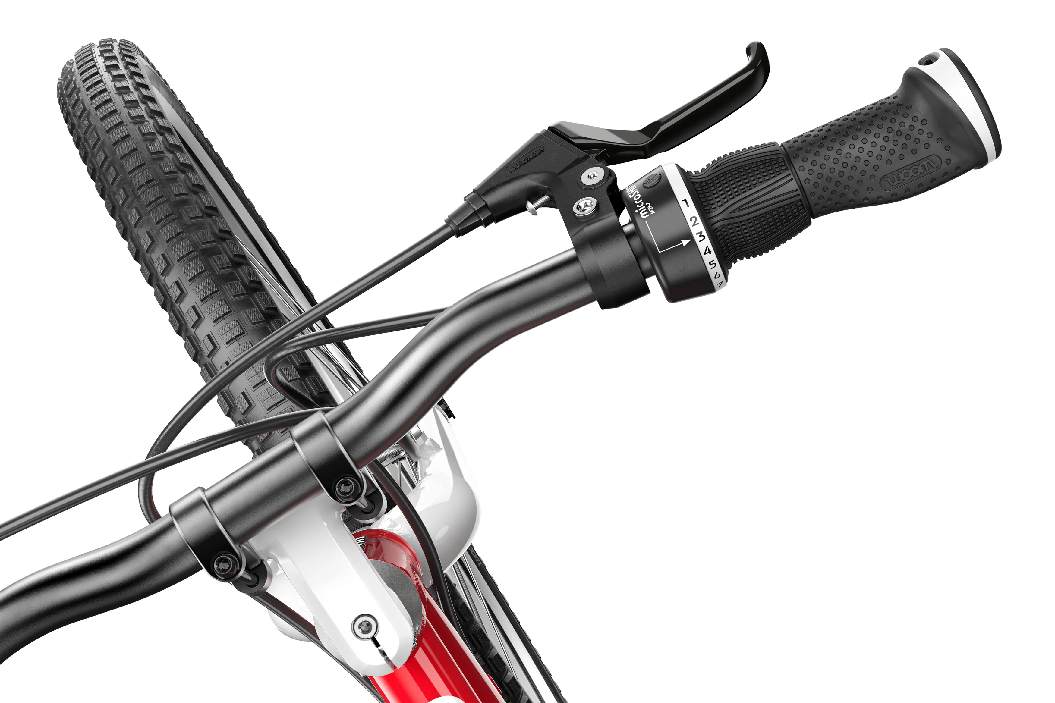 Bicicleta copii Woom 4, 20 inch, Rosu Anodizat [3]