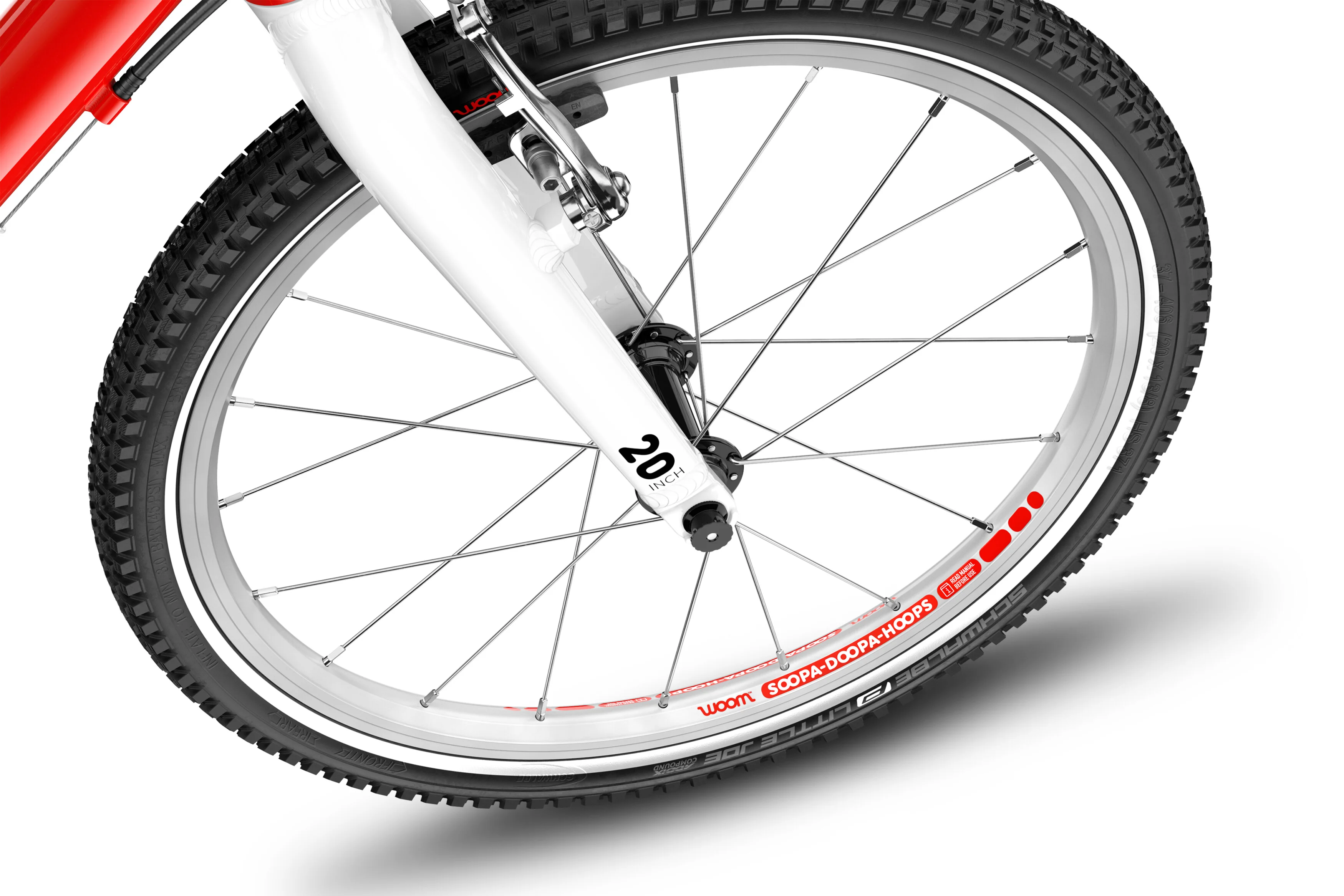 Bicicleta copii Woom 4, 20 inch, Rosu Anodizat [4]