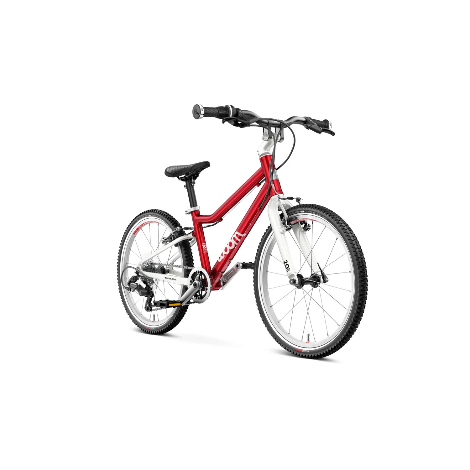 Bicicleta copii Woom 4, 20 inch, Rosu Anodizat [1]