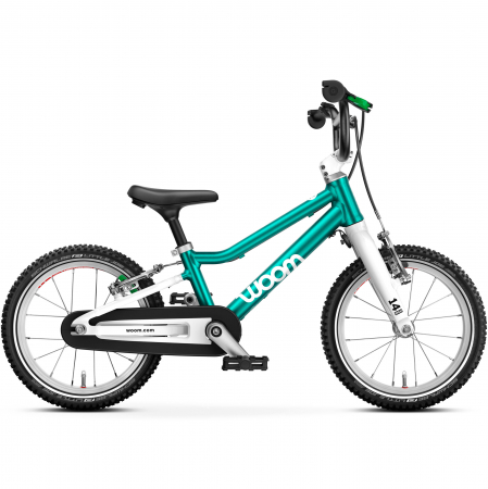 Bicicleta copii Woom GO 2, 14 inch, Turcoaz metalic [0]