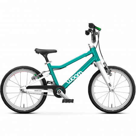 Bicicleta copii Woom GO 3, 16 inch, Turcoaz metalic [0]