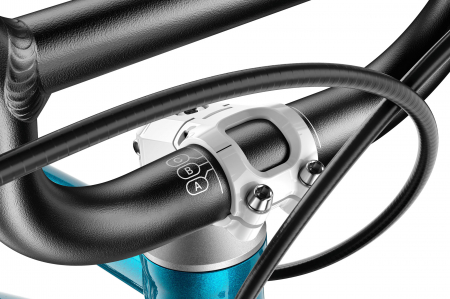 Bicicleta copii Woom GO 3 Automagic, 16 inch, Albastru metalic [9]