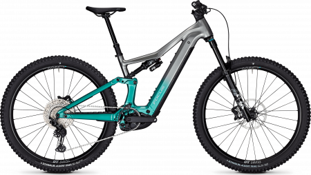 e-Bike-uri - Bicicleta electrica Focus JAM2 6.9, baterie 800 Wh, nepal silver/emerald green, S, 39cm