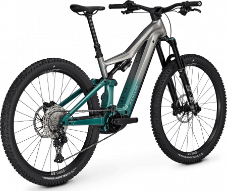 Bicicleta electrica Focus JAM2 6.9, baterie 800 Wh, nepal silver/emerald green, M, 42cm [2]